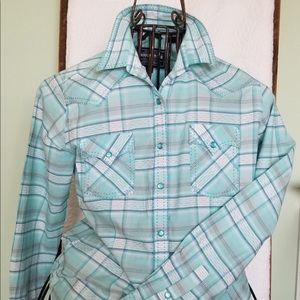 Roughstock western shirt with snap closure